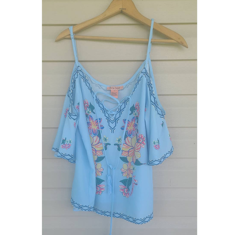 Flying Tomato Cold Shoulder Top